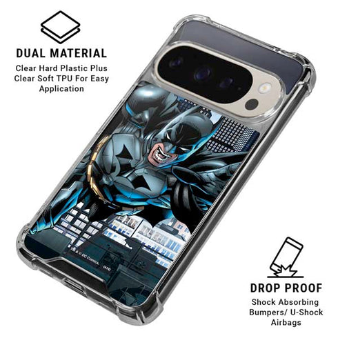 DC Comics Batman Dark Knight Comic Art Action Pose Pixel 9/9 Pro Clear Case